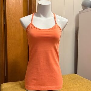 Lululemon Flow Y Bra Tank – Size 6 – Coral / Orange